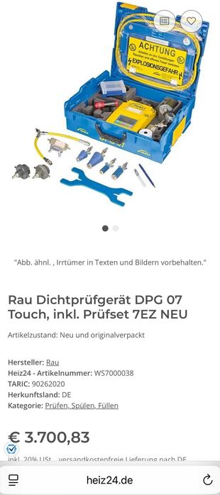 Rau DPG 07 Touch - Професионален измервателен уред за налягане