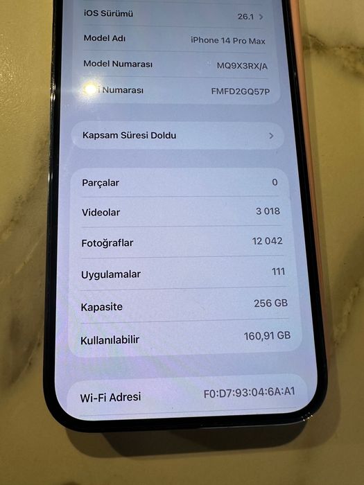 Iphone 14 pro max 256 gb