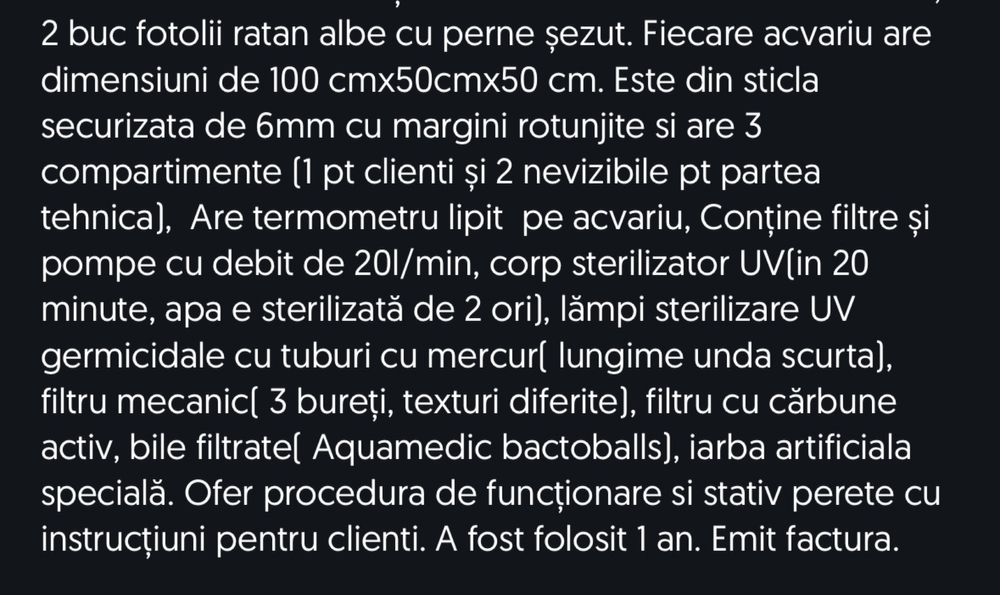 Acvarii pestisori pentru terapia Garra Ruffa