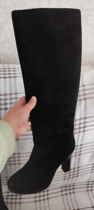 Сапоги зимние на каблуке