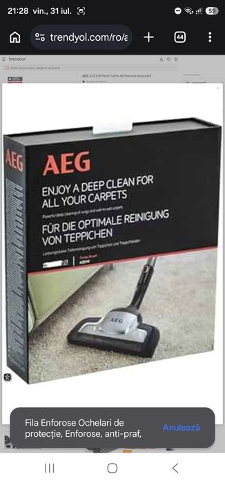 AEG AZE119 Perie Turbo de Precizie Avansată