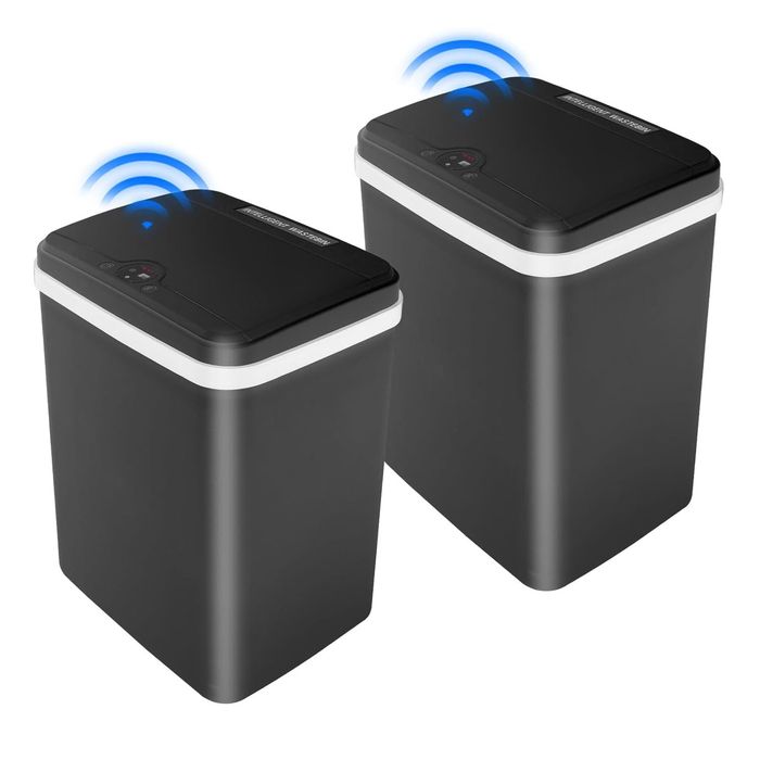 Кош за отпадъци с сензор за вдигане на капака за кухня и баня