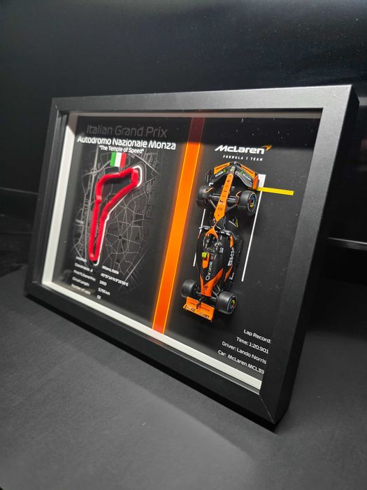 Tablou F1 Circuit Monza – Lando Norris – Print 3D – 31x21 cm