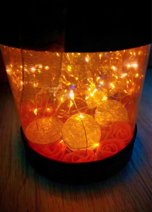 Мягкая игрушка с шоколадными монетами внутри