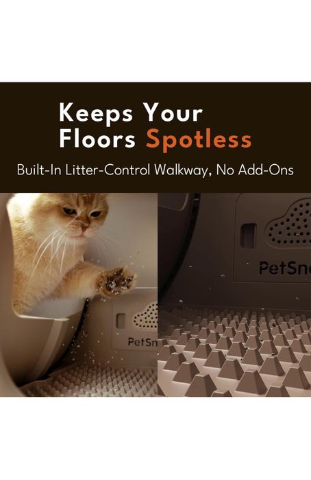 Cutie, Cusca PetSnowy pentru pisici cu autocuratare+ deodorizant, Noua