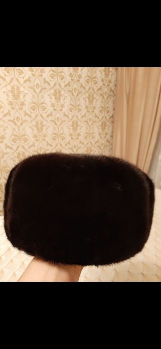 Шапка ушанка, норковая