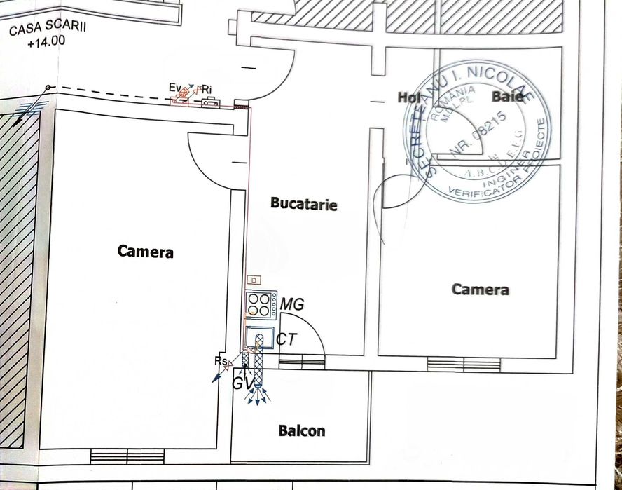 Apartament 2 camere decomandat de vânzare