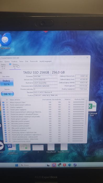 Продам ssd taisu 256g