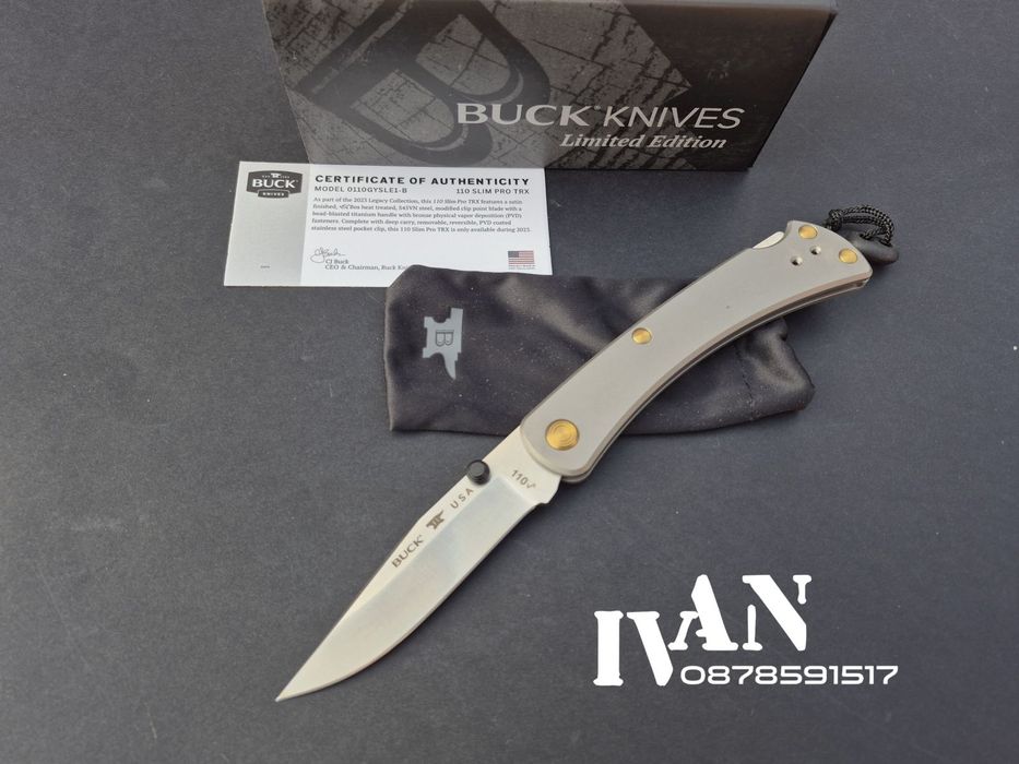 Нож Buck-110 Slim Pro Titanium Limited