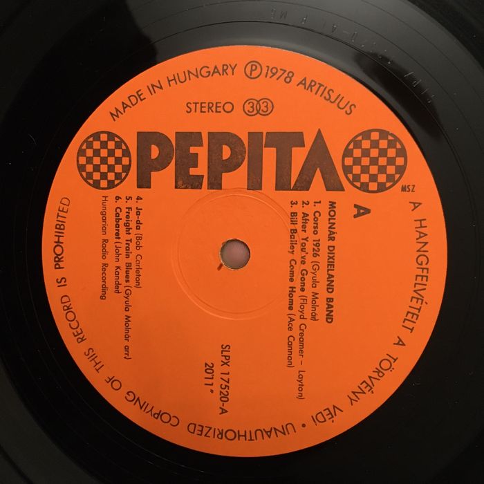 Molnár Dixieland Band, vinyl, LP, 1978