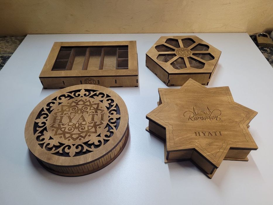 Деревянные коробочки