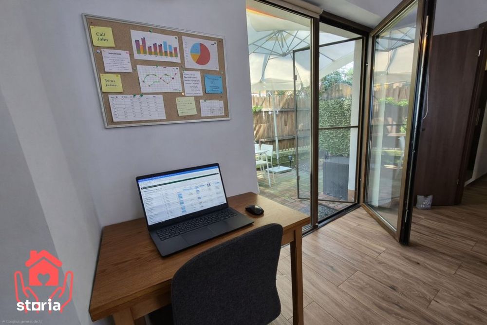 EMINESCU (metrou OBOR)-2 camere cu curte 50 mp, 2 parcari, ideal telem