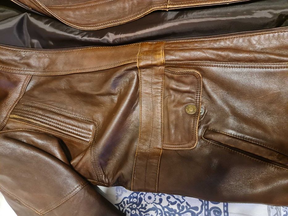 Geaca piele naturala "trei-sferturi" clasica