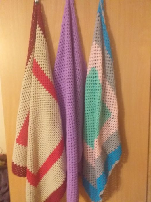 Пледы детские вязаные