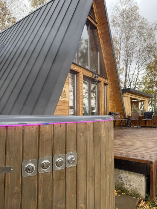 Cabana A frame in Mărișel cu jacuzzi și panorama. 250 Ron/pers