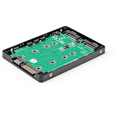 Адаптер StarTechcom Dual M.2 SATA RAID - 2x M.2 SSD към 2.5in SATA