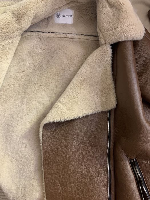 Дублёнка коричневого цвета