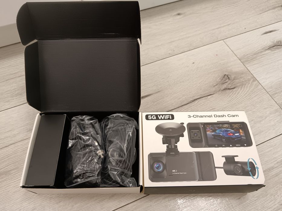 Camera auto 4K + cam spate 1080P DVR WIFI 5G, Viz nocturna, Senzor