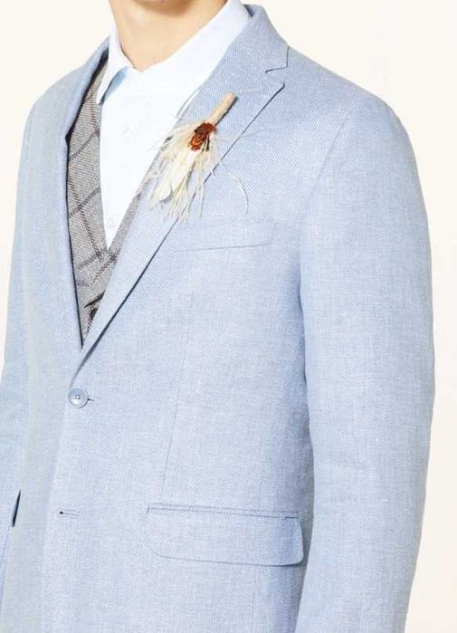 Sacou blazer slim 46 S de lux Club Of Gents NOU 100% linen in