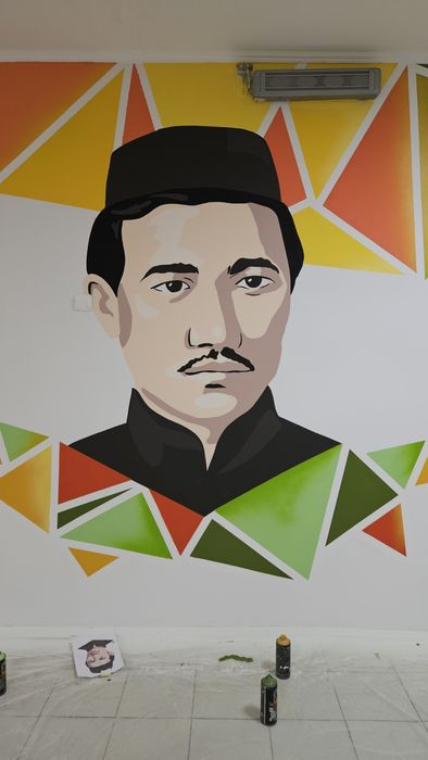 Роспись стен. Художник.