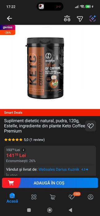 Supliment alimentar pe bază de colagen