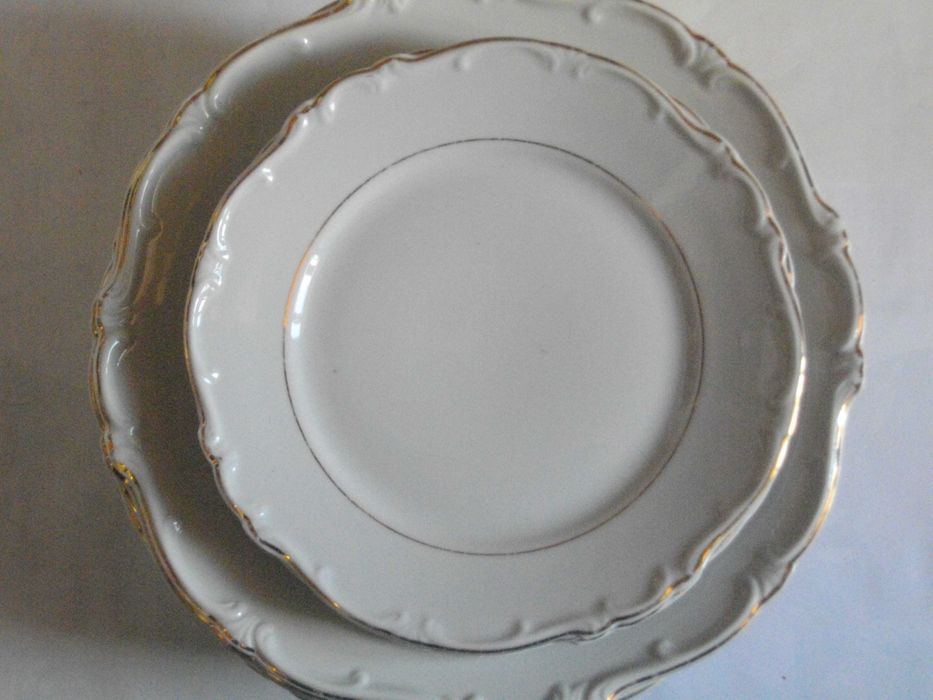 BAVARIA-Herlet Jacob-Немски Порцелан-Чинии-ф190-ф250мм-Барок Релеф