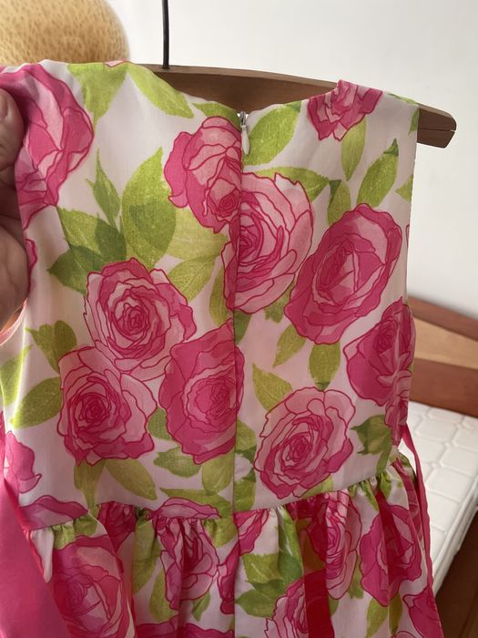 Rochita fetite 8-11 ani, model floral, vara
