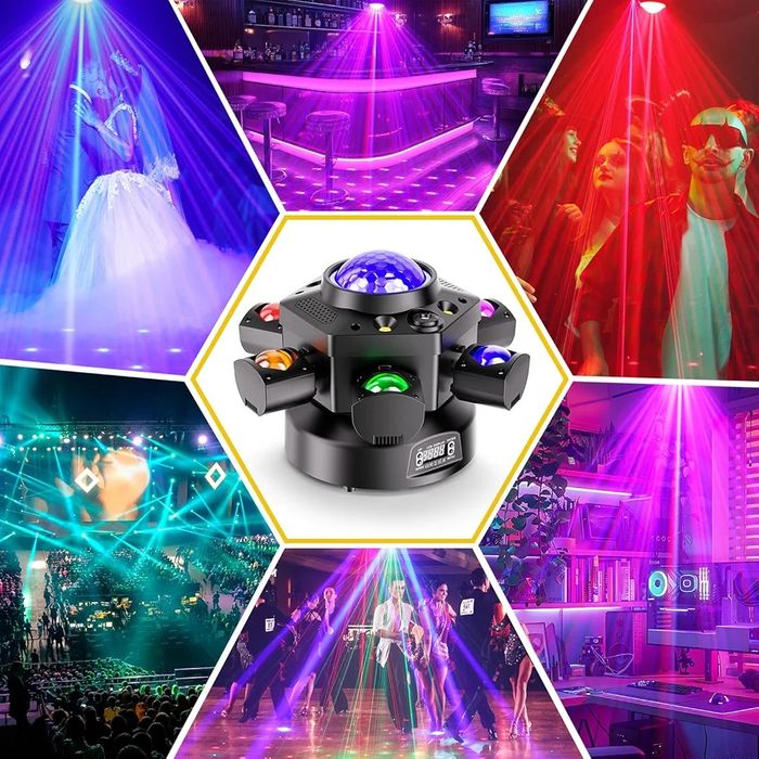 150 W Mini Moving Head Light RGBW Disco Light with Disco Ball DMX512