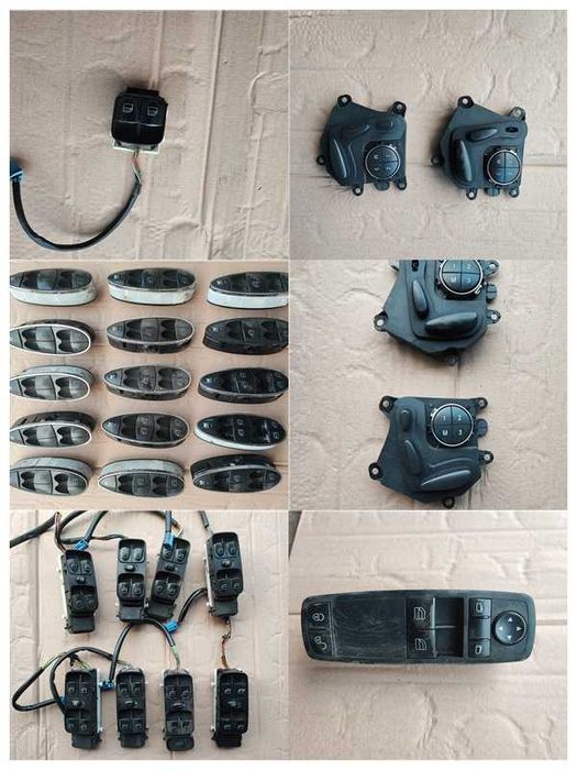 Бутони и конзоли за седалки, аербеци кори багажници и др.  от Мерцедес