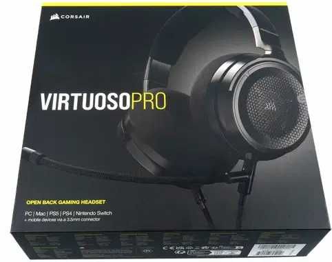 Casti Corsair microfon VIRTUOSO PRO, Gaming/Streaming, Negru,sigilat