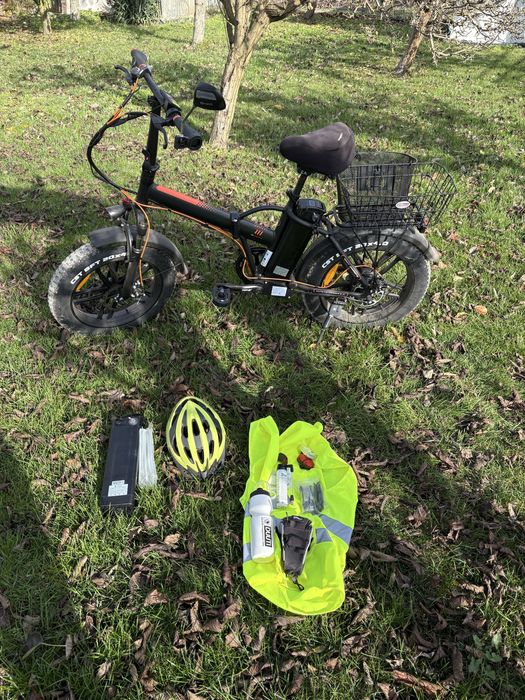 Сгъваем Електрически велосипед 20” с аксесоари.