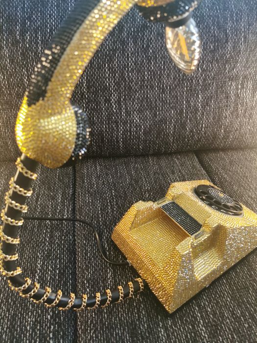 Lampa de Birou  – Vintage Telephone Lamp | Golden Glam