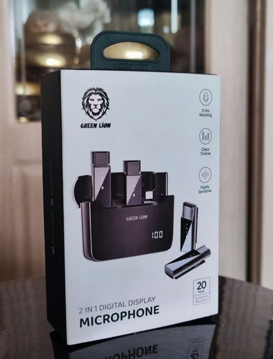 Mikrofon Green Lion petlichka ovoz yozish sifati zoʻr!