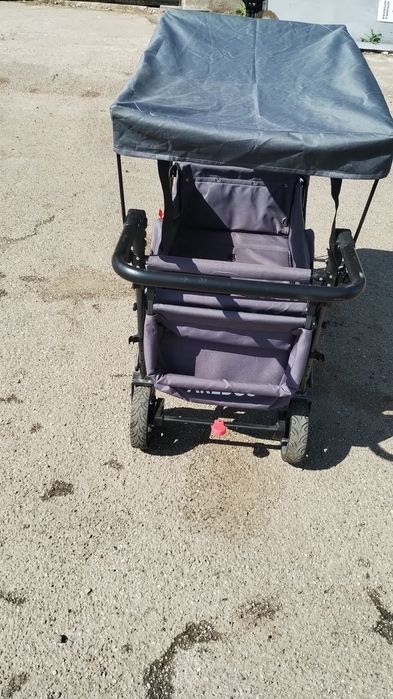 Cărucior de plaja cu acoperiș produs sh rezista 150kg cu frâne la roti pret 250lei