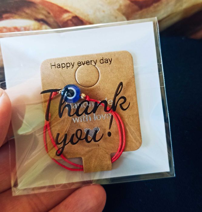 Гривна на конец със 14к златно топче