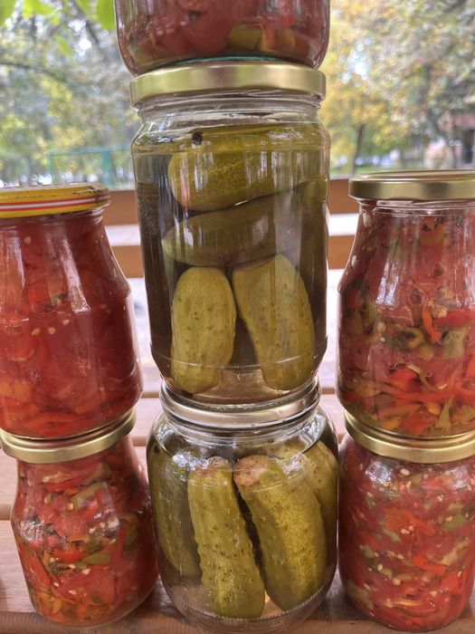 Домашна лютеница,миш маш и кисели краставички