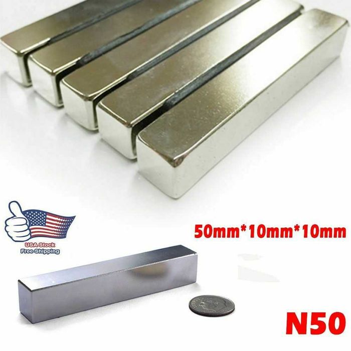 50x10x10mm неодимов МАГНИТ N52, magnit, neodimov, магнити, magnet