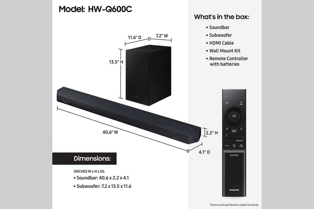 Sound bar Samsung HW-Q600C