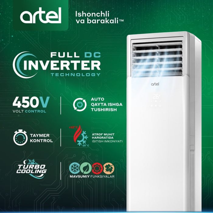 Кондиционер Artel 60 inverter Shaxrisabz new