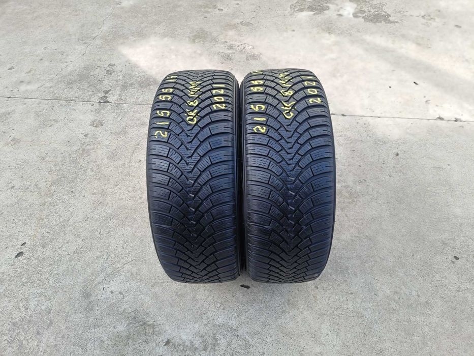 Doua anvelope iarna 215 55 17 falken eurowinter HS01 profil de 8 mm