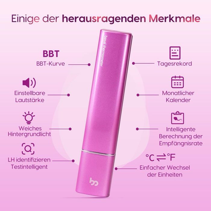 Termometru bazal digital Femometer Vinca II cu Bluetooth – Alb