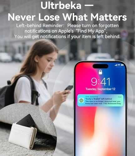 Apple Find My Wallet Tracker MFi Тракер За Портфейл 2 броя антикражба