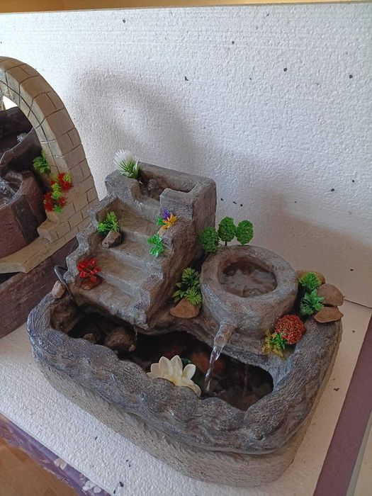 ръчно изработен декоративен водопад