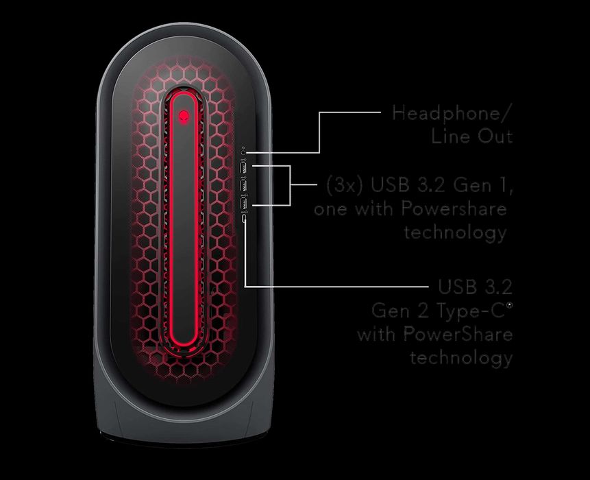 Desktop Alienware Aurora R14 Ryzen 7 5800X3D 64GB Radeon 6900 XT 1TB ...