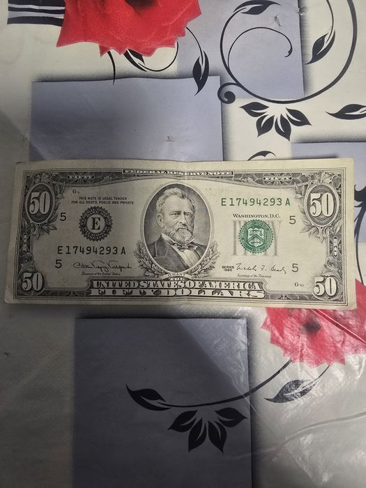 Bancnota 50 $ dolari din 1990