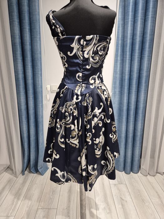 Ефектна дамска рокля. Damska roklq Синя дамска рокля