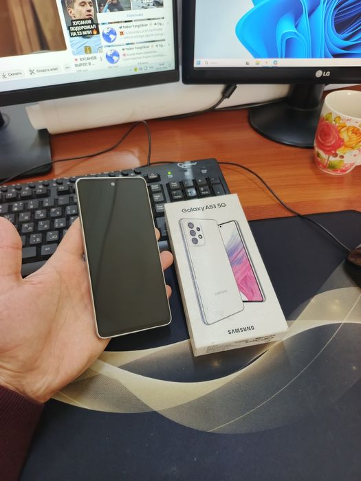 Samsung A53 5G 6/128gb(2023) iwlawi zur aybi yuq tozza telefon