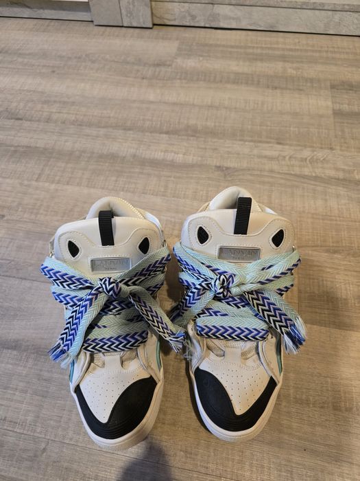 Lanvin Curb Sneaker White Blue