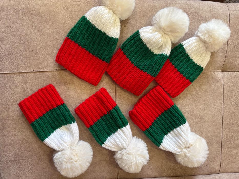 Шапки ръчно плетени