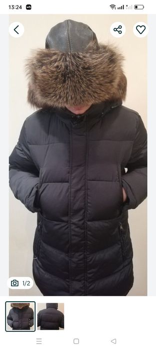 Пуховик размер 48-50.